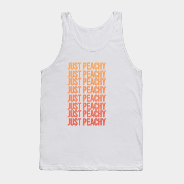 Just Peachy Tank Top by RainbowAndJackson